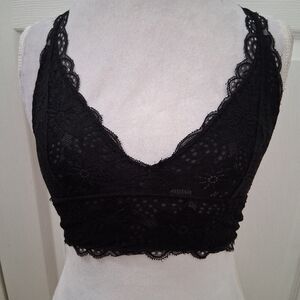 COPY - Kimchee Blue Black Lace Bralette    Size M